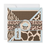 Safari Boy Birthday Invite Card