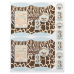 Safari Boy BLU Mini Puff Box 3 Personalised Flyer