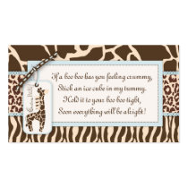 Safari Boy Gift Tag B2 Business Cards