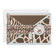 Safari Boy Invitation Card