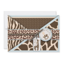 Safari Boy Invitation Card 2