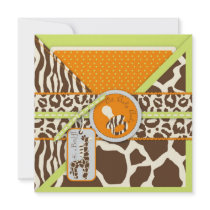 Safari Boy LGR Invitation Square