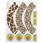 Safari Boy OR Cupcake Wrapper 1 Full Color Flyer