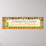 Safari Boy Orange Banner Poster