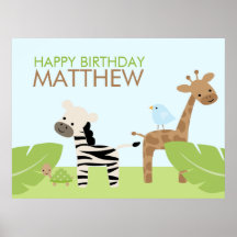 Safari Friends Posters