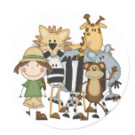 Safari Girl T-shirts and Gifts Sticker