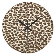 Safari Theme Leopard Spots Wall Clock