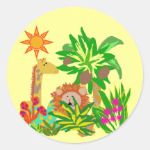 Safari Tshirts and Gifts Round Sticker