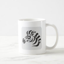Safari Zebra Icon Mugs