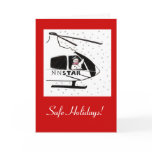 Safe Holidays Snowman and Helicopter cards