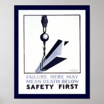Safety First Poster