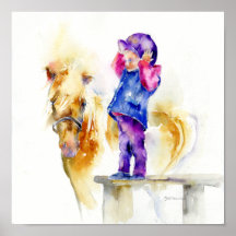Safety First Shetland Pony Poster