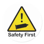 Safety First stickers