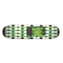 safety in numbers/green skate board