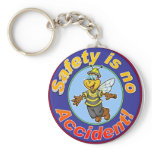 Safety is no accident. key chain