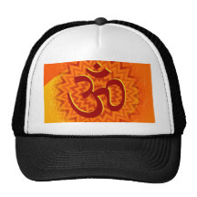 Saffrom Yellow Om Trucker Hats