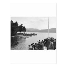 Sagamore Dock, Lake George: 1904 Postcard