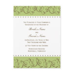 Sage & Chocolate Invitation postcards