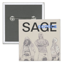 SAGE comics pin