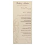 Sage Green Floral Wedding Program rack cards