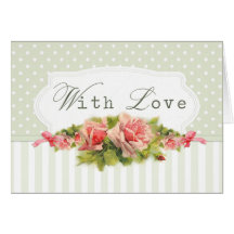 Sage Romance with Love Greeting Card