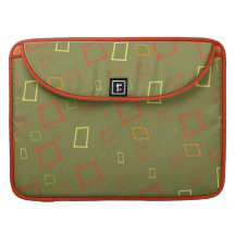 Sage Tangerine Abstract Macbook Pro Flap Sleeve Sleeve For MacBooks