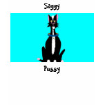 Saggy, Pussy t-shirts