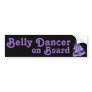 Sagittarius Belly Dancer Purple Bumper Sticker