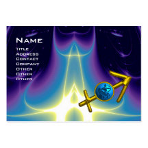SAGITTARIUS - blue violet purple pink Business Card Template