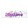 Sagittarius Flowers Bumper Sticker