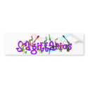 Sagittarius Flowers bumper stickers