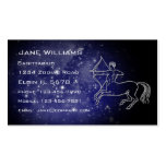 Sagittarius Horoscope Business Card