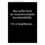 Sagittarius Incompatibility Cards
