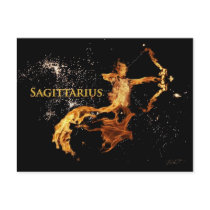 Sagittarius Postcard - Zodiac Symbols Post Cards