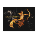Sagittarius Postcard - Zodiac Symbols