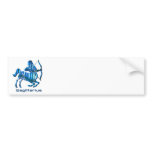 Sagittarius Profile Bumper Sticker bumper stickers