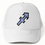 Sagittarius Symbol (style1_blue) hat