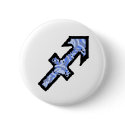 Sagittarius Symbol (style 1_blue) button