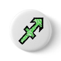 Sagittarius Symbol (style 1_green) button
