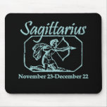Sagittarius Teal Mouse Pad
