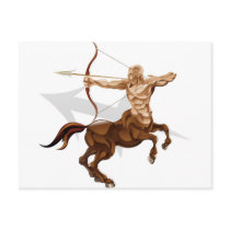 Sagittarius the archer star or birth zodiac sign post card