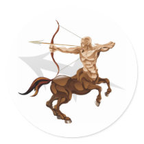 Sagittarius the archer star or birth zodiac sign sticker