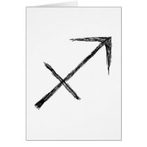 Sagittarius. Zodiac Astrology Sign. Cards