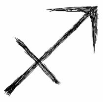 Sagittarius. Zodiac Astrology Sign. Photo Cutout