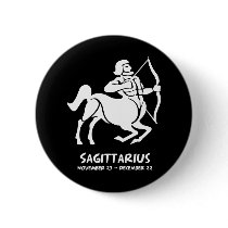 Sagittarius Zodiac Sign Button