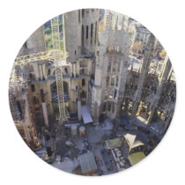 Sagrada familia, aerial, Barcelona, Spain Stickers
