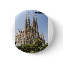 SAGRADA FAMILIA BARCELONA SPAIN (St.K) Pinback Button