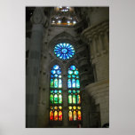 Sagrada Familia Cathedral Barcelona Spain Window Print