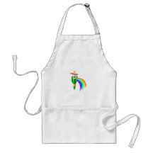 Saguaro Cactus Barfing A Rainbow Aprons
