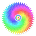 Sahasrara The Crown Chakra Round Stickers